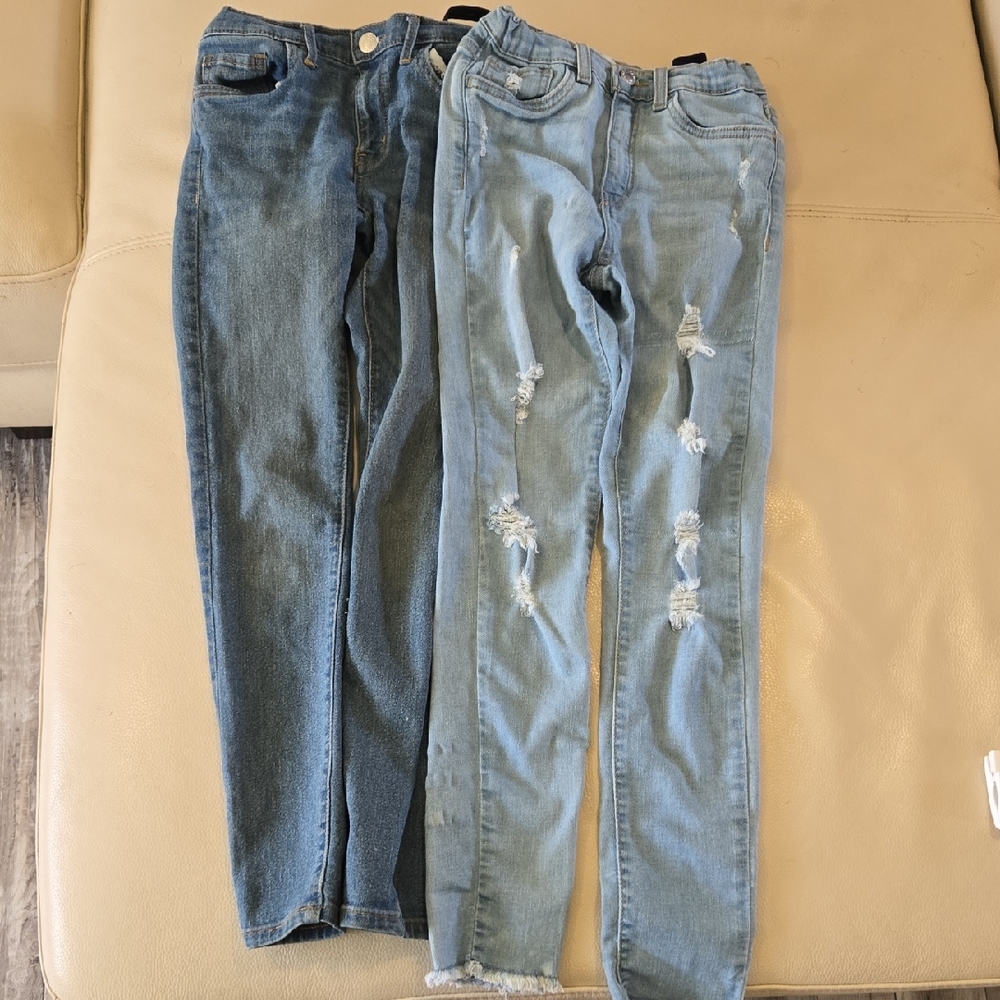 Levi's Kids Blue and Light Blue Jeans
